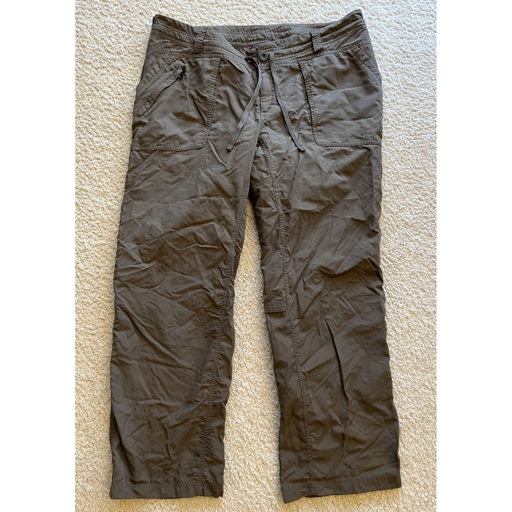 The North Face Brown Lightweight Nylon Hiking Pants Women 16 Short x 30